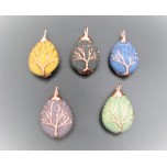 GP Teardrop style Volcanic Rock pendant - Assorted color available