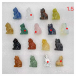 Cat Sitting 2 Inch Figurine - Assorted Stones