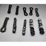 Hematite Magnetic Stretch Bracelet Assorted Styles 1 - 10 piece pack
