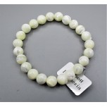 8 mm Gemstone Round Bead Bracelet - 10 pcs pack - Shell