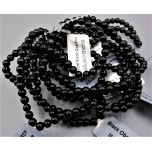 3 - 4 mm Gemstone Round Bead Bracelet - Black Obsidian - 10 pcs Pack