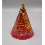 Prism with Gemstone - Cherry Quartz (2 inch OD x 2.5 inch H)