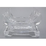 Plastic Crystal Like Plate Display (1.25" x 3.25") for Tree of life plate (80mm) - hold 0.6 inch wide plate