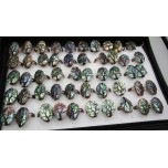 Abalone Rings - 50 Piece Pack (About 1 x 2.5 inch)