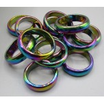Hematite Rainbow Ring (Non-Magnetic) Mix Size 50 pcs Pack