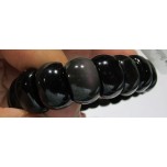 Gemstone Stretch Bracelet - Oval - Rainbow Obsidian