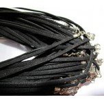 Cord - Economy - 20 Inch 3mm Suede Leather Economy Cord 50 piece pack - Black