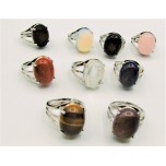 Gemstone Rings (14 x 18 mm Stone size) - Assorted stones
