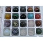 20mm Gemstone Sphere - 20 pcs Assorted Pack 
