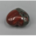 Large Gemstone Heart 1.75 Inch - Dragon Blood (Puff)