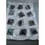 Gemstone Pyramid Pack - Fluorite - 12 pcs Pack (40mm or about 1.5 Inch)