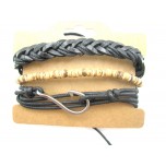 3 for 1 Leather Bracelet Style #6