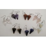 Pendulum Shaped Gemstone Earring- assorted stones available!