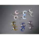 Lucky Horn Shaped Gemstone Earring- assorted stones available!