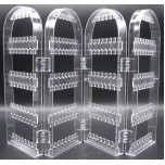 4-panel Clear Earring.jewelry Display Stand