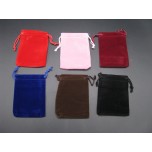 Economy Velvet Pouch Large 10cm x 12cm 50pc pk 6 colors Available
