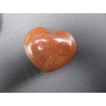 Large Gemstone Heart 1.75 Inch - Goldstone (puff)