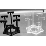 6 Pair Earring Display/Stand Clear or Black