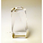 4cm x 4cm x 7cm Faceted Crystal Display/Stand