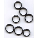 Magnetic Hematite Ring Band 10 piece pack -Size 12