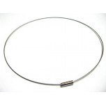 16 Inch Silver Single Strand Choker with Magnetic Clasp 10 piece pack