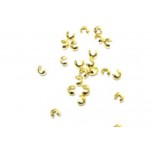 764 Gold Plated Round Crimp Cover 80 Piece Packs