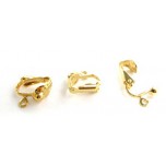 745 Gold Plated Clip On Earrings 10 Piece Packs