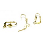 751 Gold Plated Leverback Earrings 20 Piece Packs