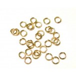 705 Gold Plated 6mm Open Jump Ring 140 Piece Packs