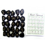 Runes - Black Obsidian 25 pc set