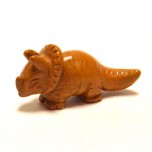 Dinosaur (Triceratops) 2.25 Inch Figurine - Brownstone