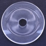 Donut 30mm Pendant - Fused Clear Quartz