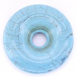 Donut 30mm Pendant - Howlite Turquoise