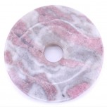Donut 30mm Pendant - Rhodonite