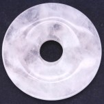 Donut 30mm Pendant - Rose Quartz