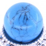 20mm Gemstone Sphere - 20 pcs pack - Howlite Turquoise